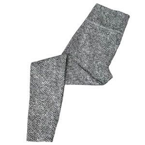 Lyssé Printed Cotton Twill Stretch High Waisted Leggings L